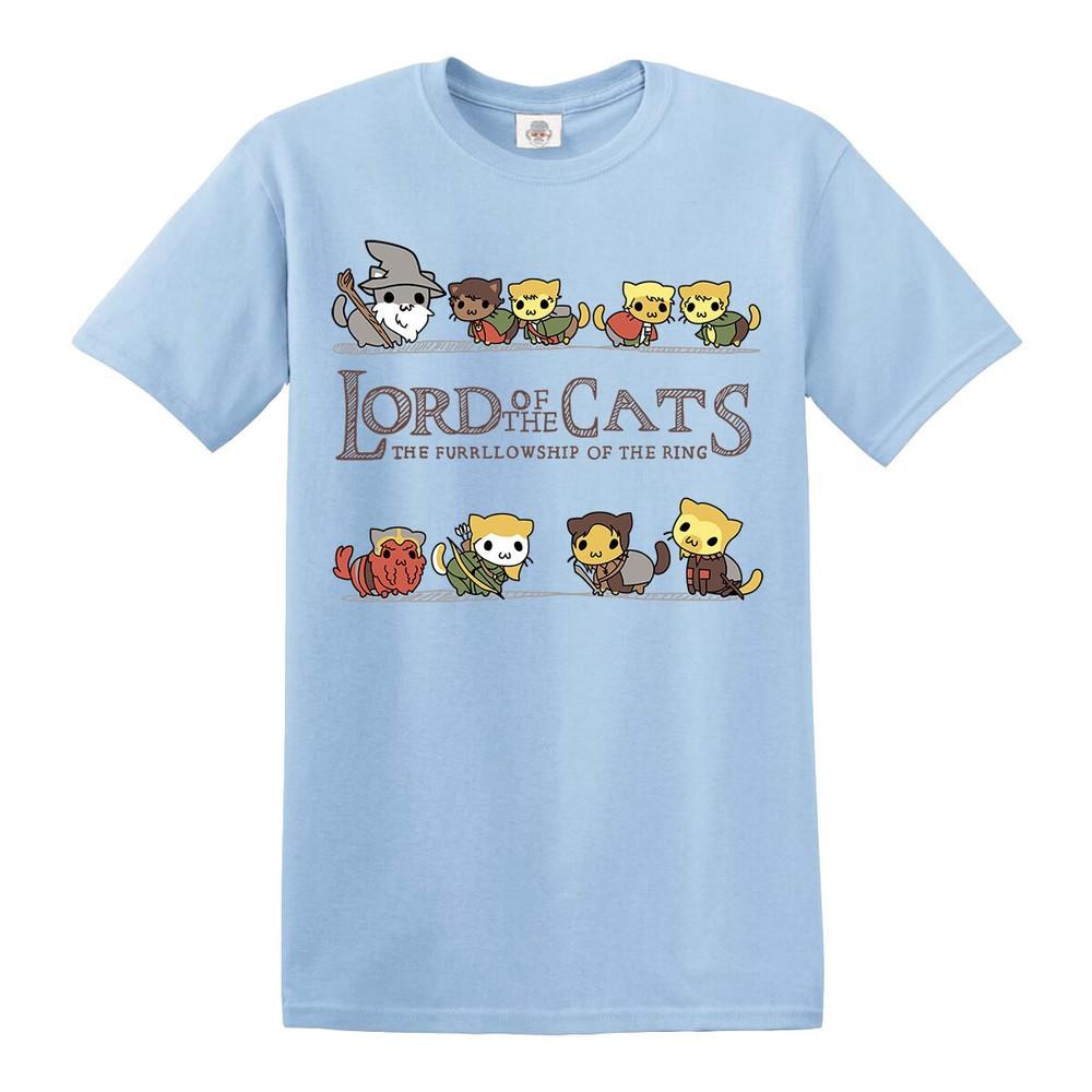 Lord of the cats funny tshirt lotr parody kittens unisex tshirt cat gift top 2XL