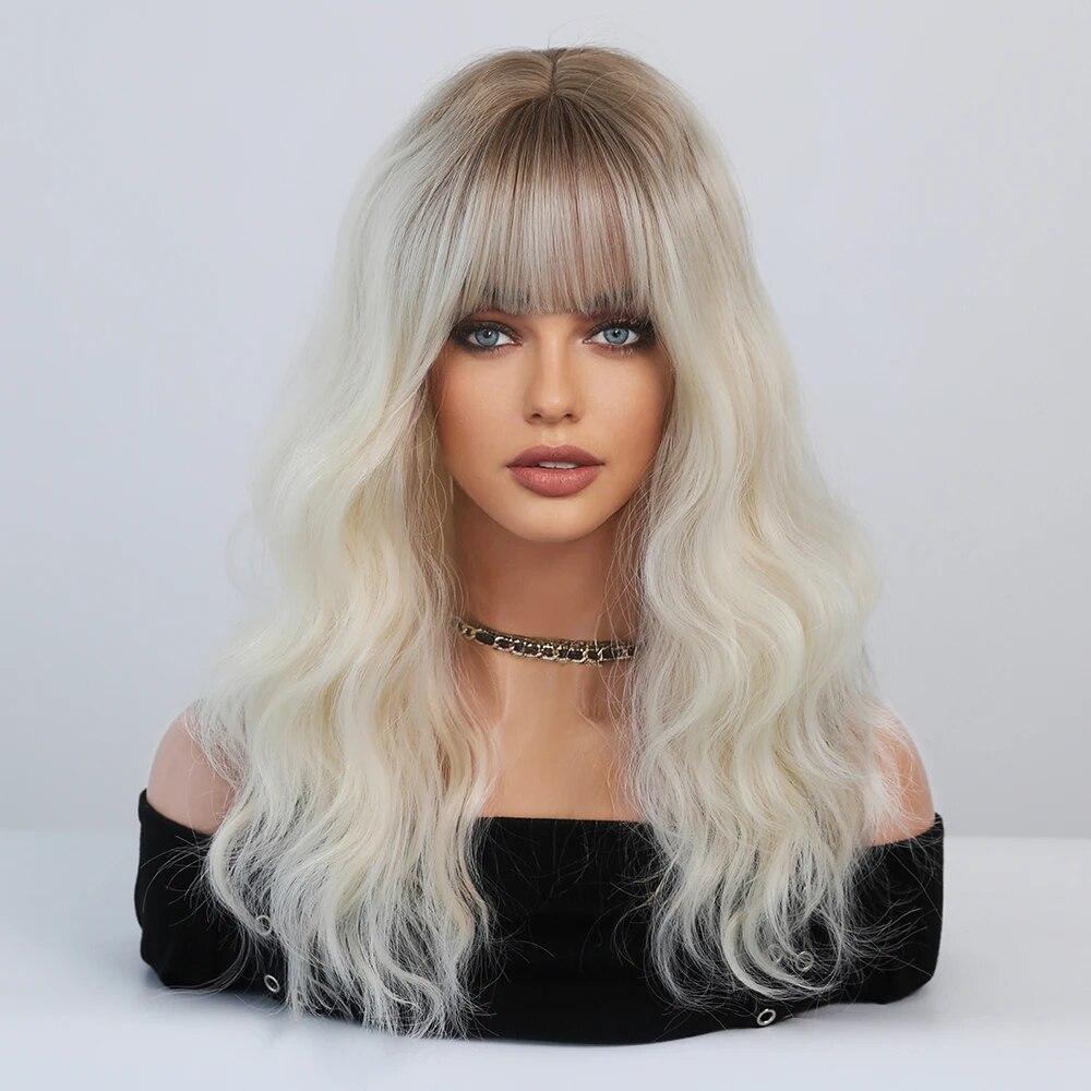 Perucă verde pentru femei Perucă de păr sintetic Bob până la umăr Perucă ondulată Cosplay Party Perucă de Halloween pentru femeie cu păr fals