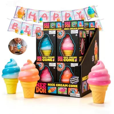 9cm Schylling Ice-Cream Sensory Toys Stress Relieving Block Pinching Relieving Puzzle Solving Venting Kids Souvenir Gifts