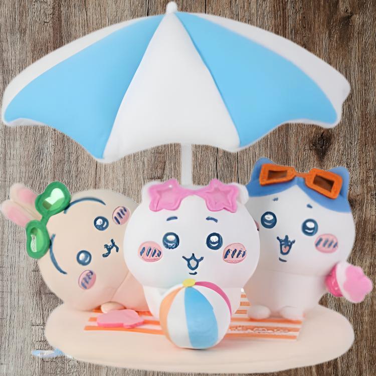 MINISO x Chiikawa Hachiware Usagi Sizzling Summer Plush Pendant Trumpets High Doll