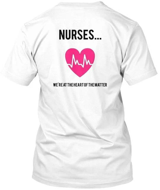 

Breast Cancer Awareness Nurses Tee TTshirt Made in the USA Size S to 5XL L