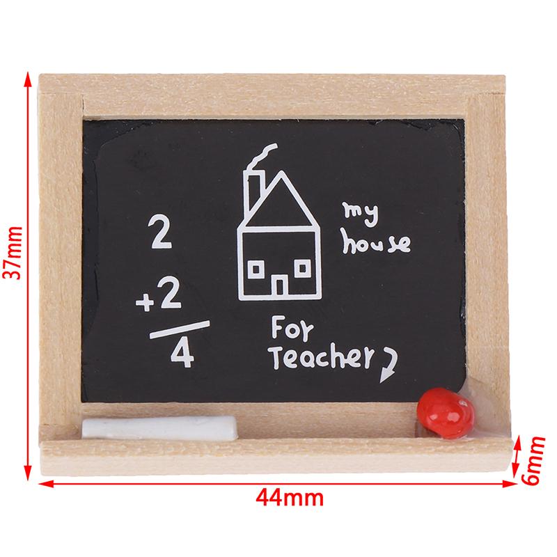 1Pc Mini Chalkboard Model Dollhouse Miniatures 1:12 Diy Kid'S Room Accessories