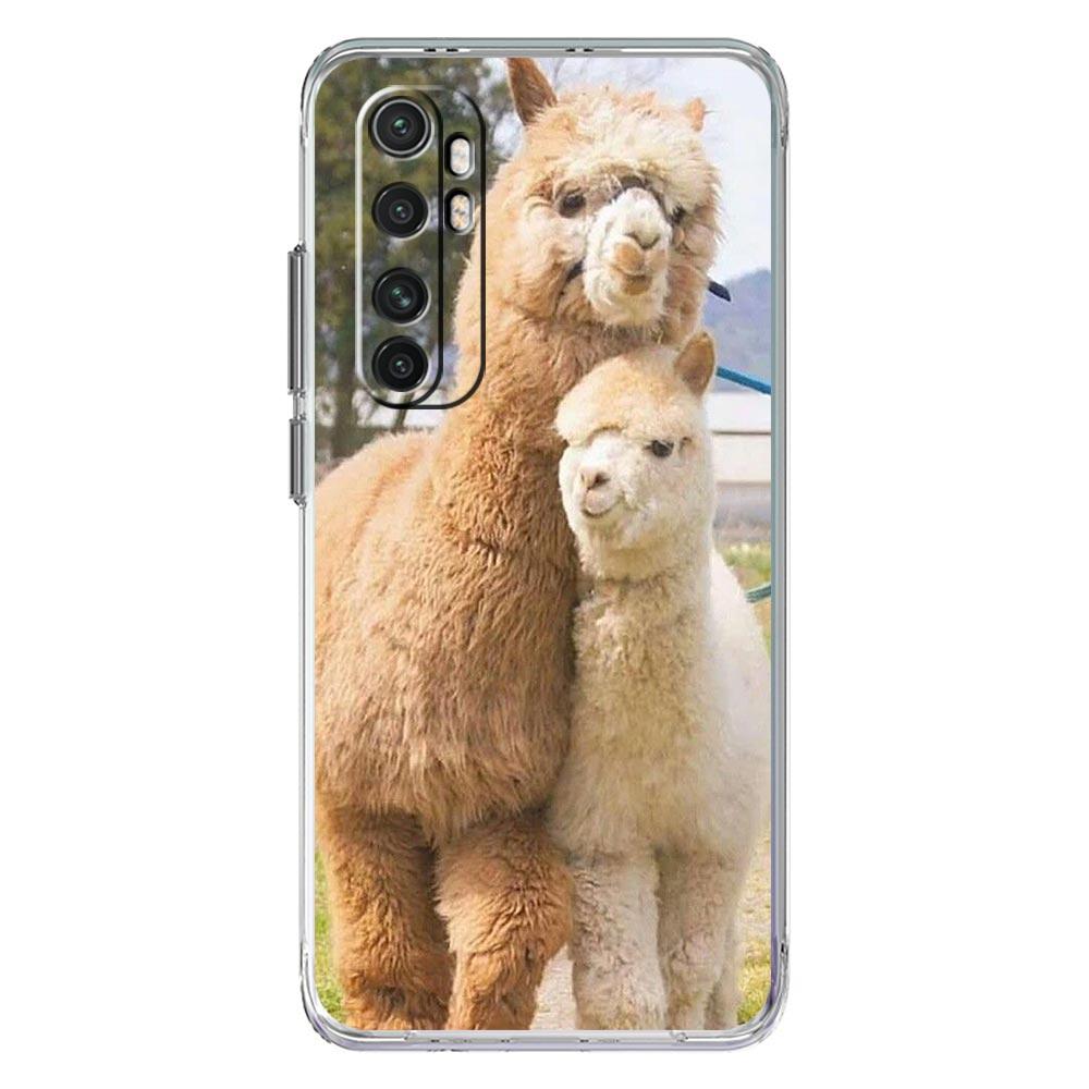 Phone Case For Xiaomi Poco X6 X5 NFC X3 F6 F5 Pro F4 F3 M3 14 13T 12T 12 13 Lite 11 Mi 5G Clear Cover Kawaii Alpaca lovely