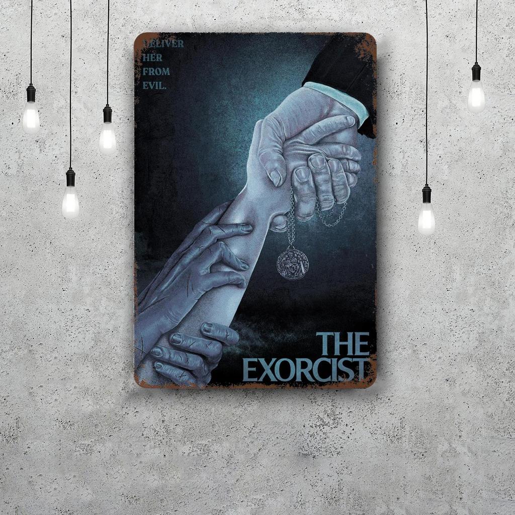 The Exorcist Movie Metal Signs Wall Decor Vintage Tin Signs Captain Metal Poster Decor for Bar Pub Club Wall Decoration