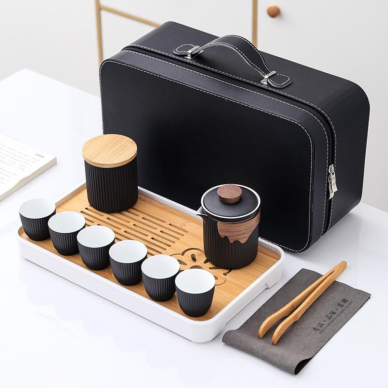 Creative Guochao Souvenir Ceramic Portable Travel Tea Set Business Company High-end Gifts