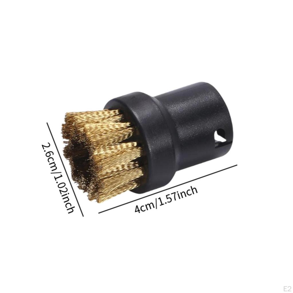 4x Steam Cleaning Brushes Replacement Brush Head Spare Parts Steamer Attachments Small Round
