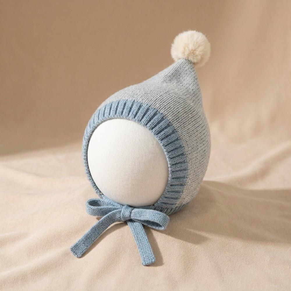 Cute Pompom Knitted Hat Thickened Toddler Beanie Fashion Ear Flap Hat Outdoor Play