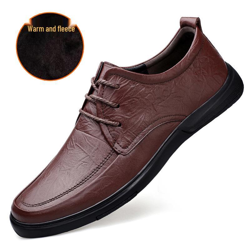 Men s Plus Size Genuine Leather Shoes - Sizes 37 to 47, Soft Sole & Upper, British Style 47