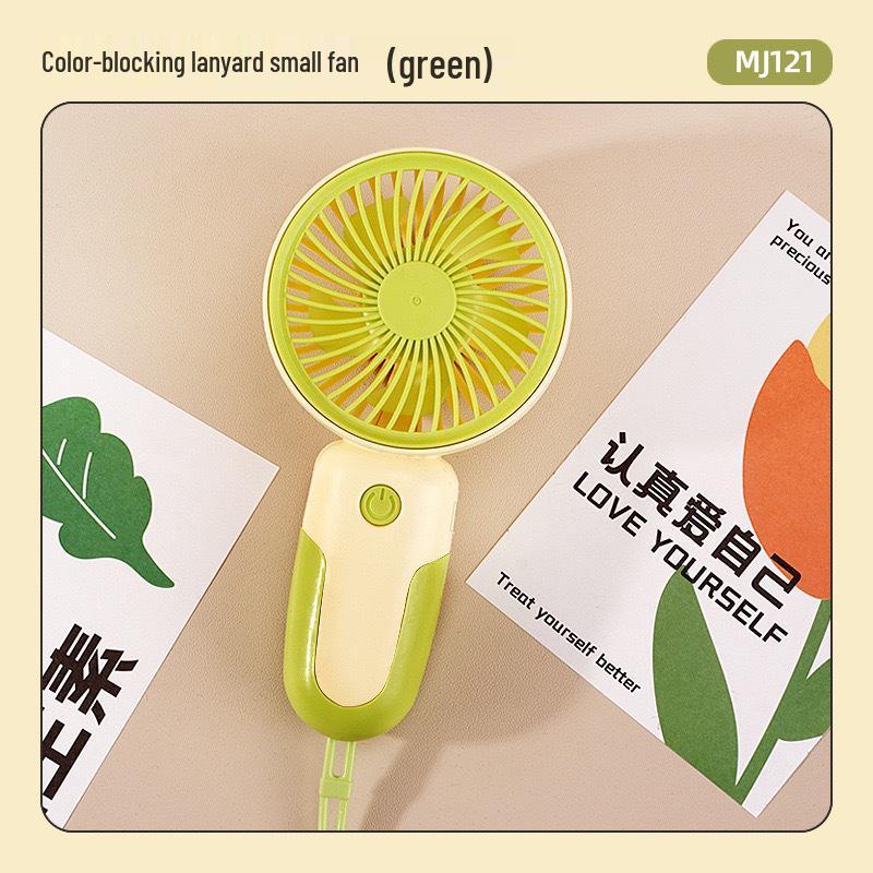 Compact USB Rechargeable LED Handheld Fan - Portable Electric Gift Fan