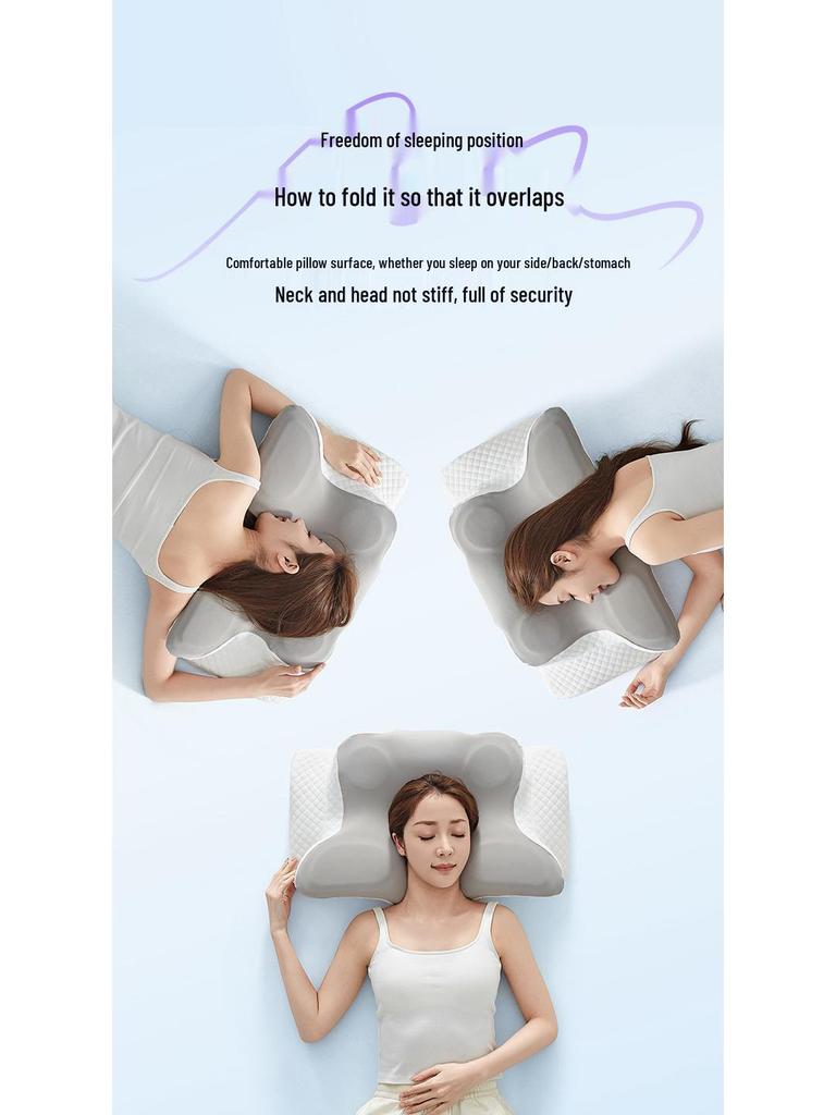 Butterfly Cervical Pillow - Non-Collapsing Memory Foam Neck Support Pillow