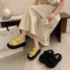 Height-increasing Small Skirt New Velcro Summer 5cm Sandals 2025 Outer Wear Thick-soled Slippers for Women
