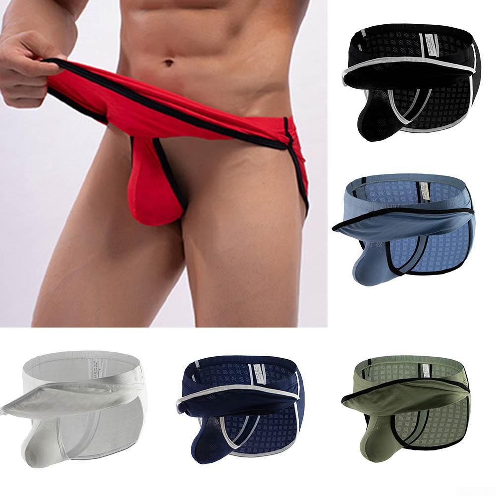 Men Underwear Thongs Pouch Shorts Size M-2XL Trunks