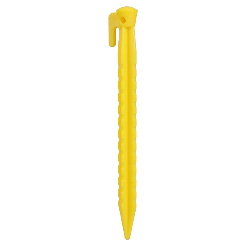 10Pcs Canopies Stake Plastic Tent Peg Anchors Yard Lawn Peg Outdoor Campings Stake for Fixings Tent Tarps Awnings