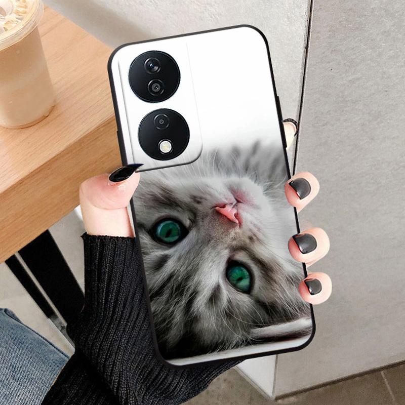 For Honor 90 Smart Phone Case Fashion Back Cover For Honor X7B Play 8T 50 Plus 5G Case Soft TPU Silicone Shell Funda Coque