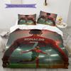 Biancheria da letto con motivo CR7 Cristiano Ronaldo, Set copripiumino Federa Regalo di Compleanno per la Casa(1 * copripiumino + 2 * federa, senza nucleo)