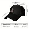 Abstract Clock Christmas Tree Print Baseball Cap Adjustable Cotton Casual Dad Hat for Unisex