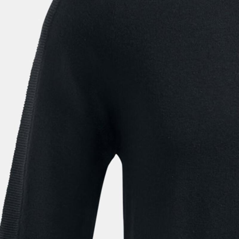Under Armour Solid Color Outdoor Casual Sports Crew Neck Pullover Long Sleeve Knit Sweater Men Sweater Black 1387128-001