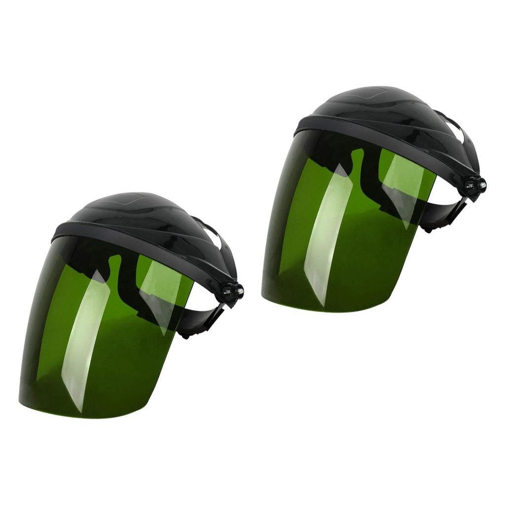 Welding Face Mask Adjustable PVC Protector Full Face Hood Anti Shock Dustproof Helmet for Welding Worksite