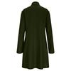 Women's Fashion Long-Line Slim-Fit Coat Solid-Colour Long-Sleeved Outerwear