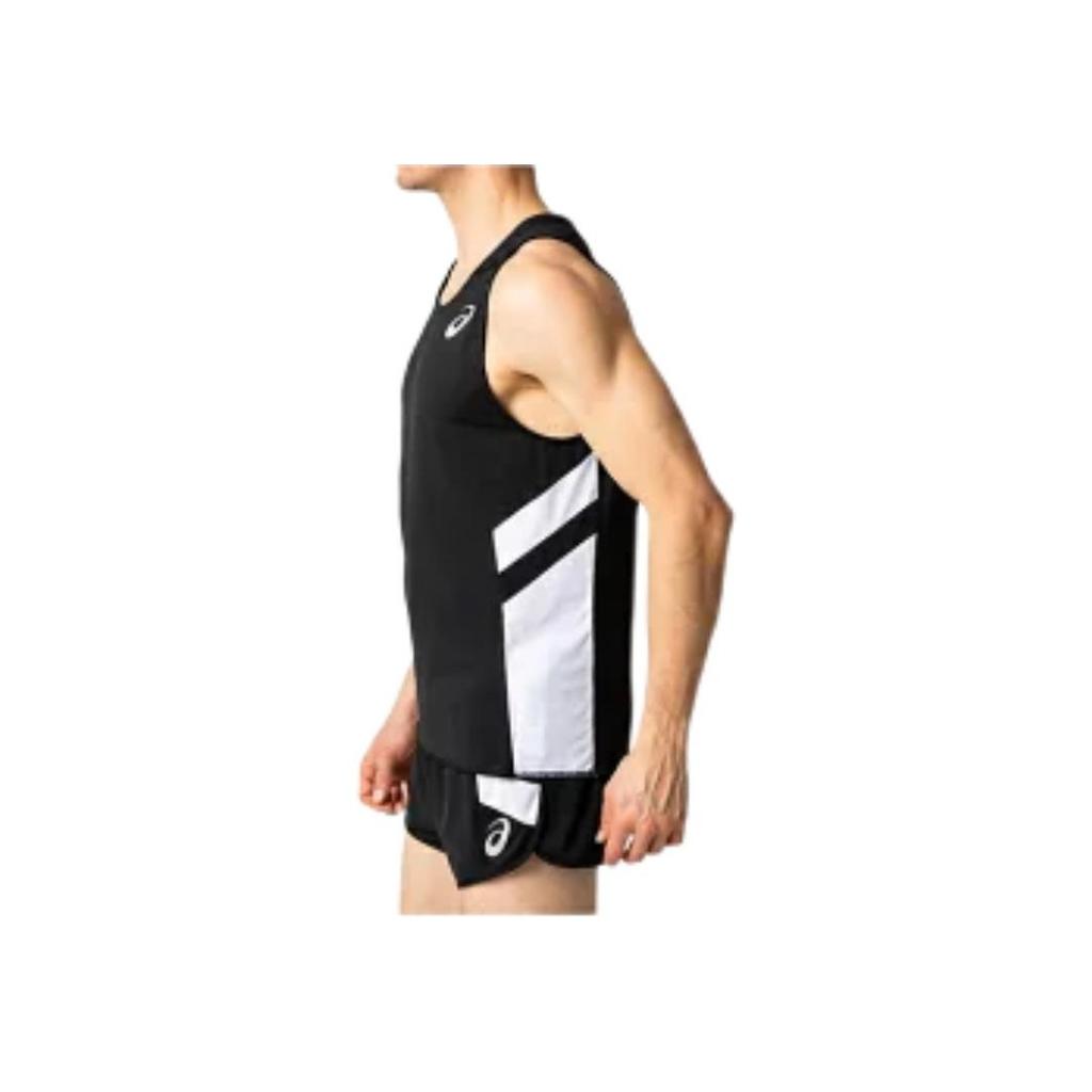 Asics Round Neck Pullover Solid Color Running Sleeveless Vest Men Vests Black 2091A124-001