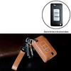 Mitsubishi Key Case: Snap Button Cowhide for GAC Outlander, Eclipse Cross, ASX, Lancer, and Pajero Sport