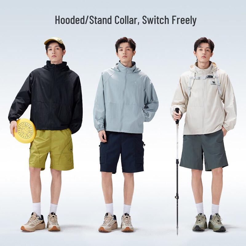 CAMEL Men's Outdoor Sun Protection Hooded Casual Jacket