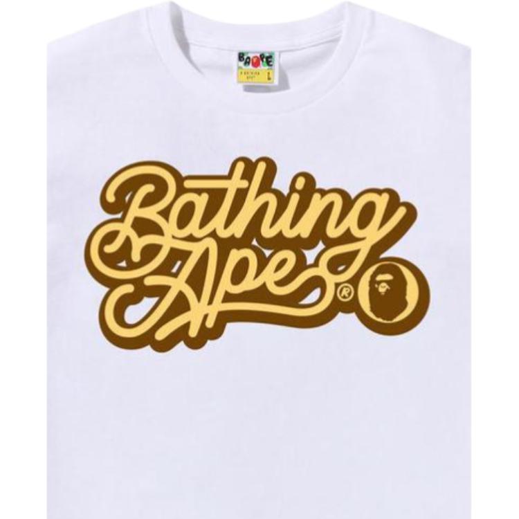 Bape Bathing Ape Script Logo Tee 1L30-110-055