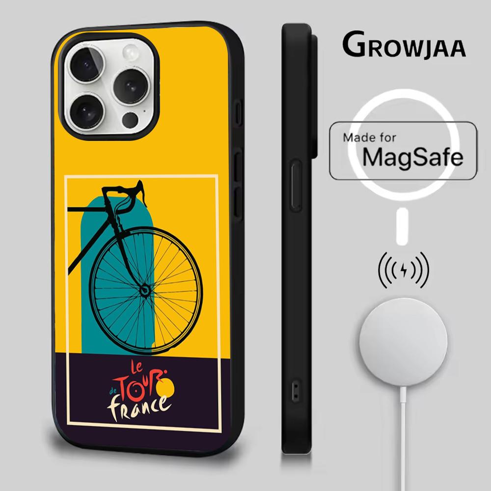 

Чехол для телефона с изображением Велосипедной тренировки Tour De France Для iPhone ,16,15,14,13,12,11,Plus,Pro,Max,Mini Магнитная беспроводная зарядка Magsafe iPhone13PRO
