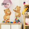 Adhesive Wall Sticker Bear Design Window Sticker, Self-Adhesive Waterproof Decal Durable for Living Room Bedroom Entrance Hall Home Decor Child-safe