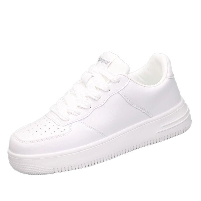 Air Force Couple White Shoes Men's and Women's Shoes Versatile Platform Low-top Board Shoes Heightening Students White Shoes Casual Sports Shoes