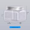 150ml Square Transparent Wide-Mouth PET Bottle for Cosmetic Packaging