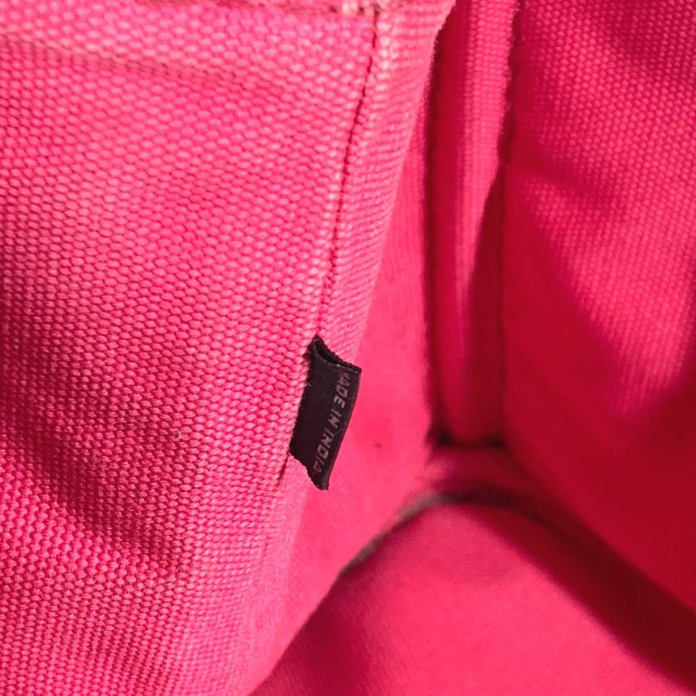 PRADA Canapa logo Bag Shoulder Bag Tote Bag Canvas pink