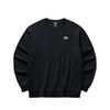 Anta Casual Fashion Trendy Sports Training Couple Knitted Sweatshirt Men Sweatshirt Black 952538715-2