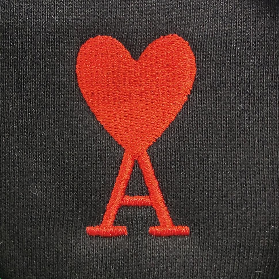 AMI Embroidery Autumn/Winter 2025 European Size V-neck Fried Dough Twists Sweater Vest for Men's Business Sweater Waistcoat