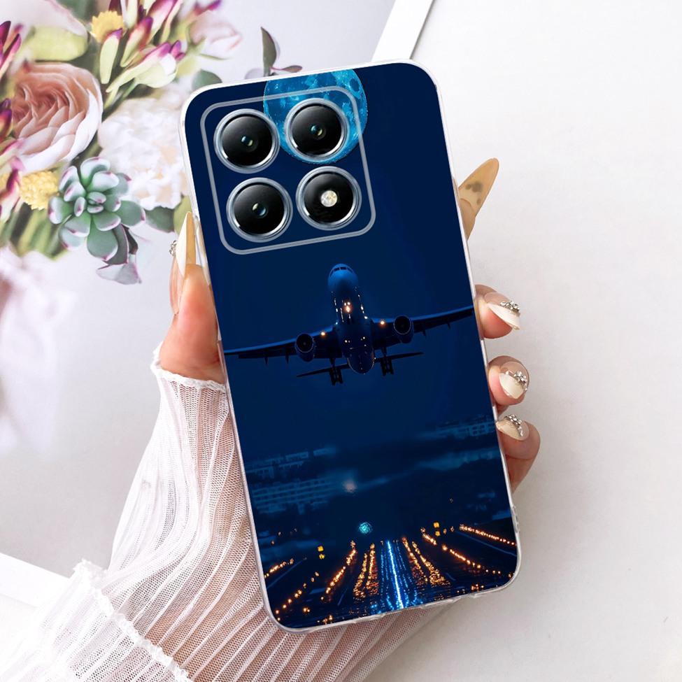 Transparent Casing For Xiaomi 14T Pro Case Cute Cat Luxury Fashion Butterfly Funny Cool Painted Cover 2407FPN8EG