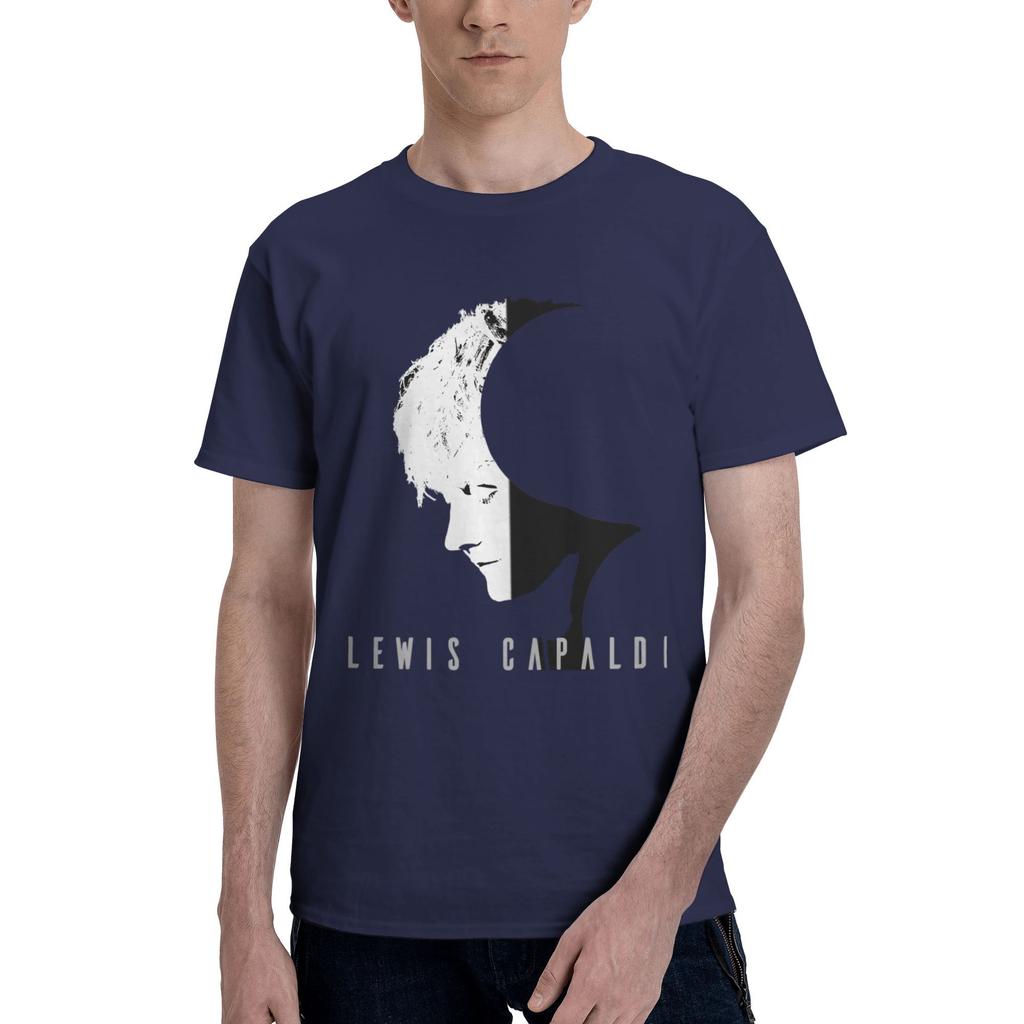 Custom LLewis CCapaldis T Shirts Men Pure Cotton Tee Tops SingerSongwriter Tshirts ShortSleeve Casual Tshirt Clothes