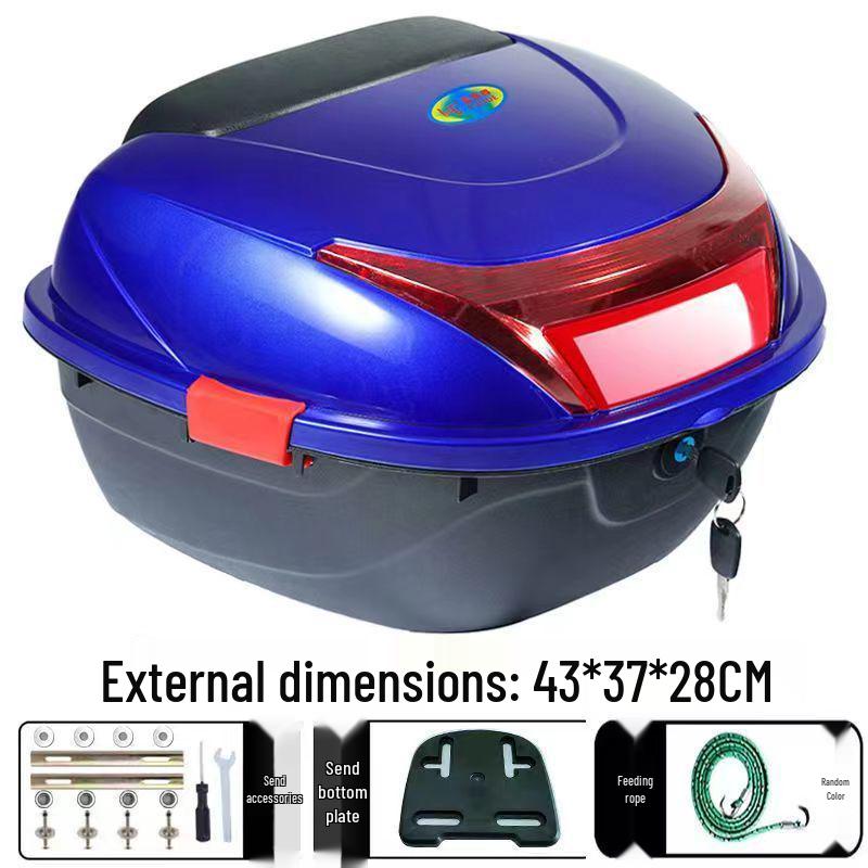 Universal Electric Vehicle Trunk & Storage Box for Motorcycles and Scooters