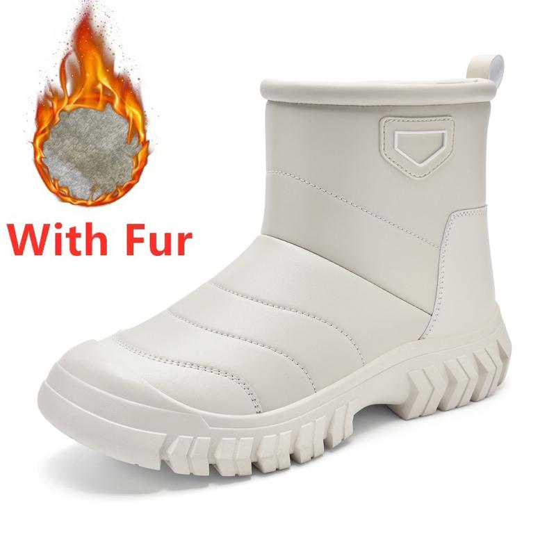 

Мужские Нескользящие Зимние Ботинки с Высоким Голенищем, Уличные Кожаные Мотоботы, Мужская Мотоциклетная Обувь, Стильные Зимние Плюшевые Ботинки для Пеших Прогулок, Снежные Боты 45