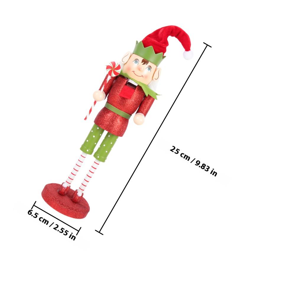 Classic Wooden Nutcracker Christmas Decor Holiday Decoration Wooden Nutcracker Statue Christmas Party Decor Nutcracker Puppets