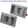 Exterior Door Handle & Interior Door Handle Set Compatible With 1995-2000 Toyota Tacoma,Replaces# 69220-35020, 69210-35020,6909035010