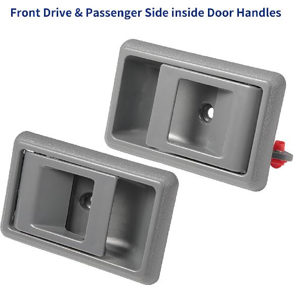 Exterior Door Handle & Interior Door Handle Set Compatible With 1995-2000 Toyota Tacoma,Replaces# 69220-35020, 69210-35020,6909035010