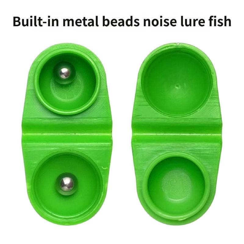 25lots Fishing Double Rattles Beads High Sensitivity Durability Fishing Gear Quickly Mount Tool for Dark Conditions