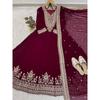 Indian Anarkali Gown with Dupatta Set Bollywood Party Wedding Wear Ethnic Suit