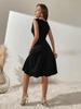 2024 Summer Women's Sleeveless Beaded Slimming Round Neck Dress
