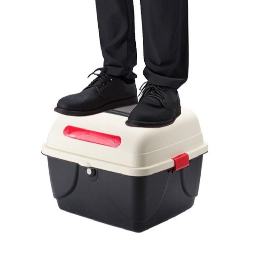 Plastic Motorcycle Rear Top Box Lockable Electric Scooter Toolbox Storage Case  Motorcycle