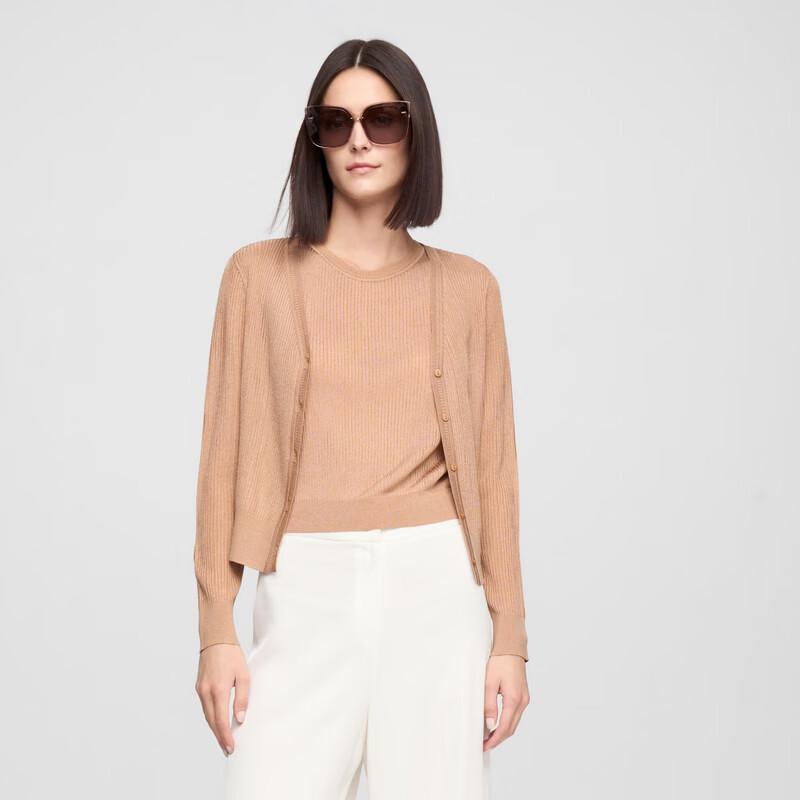 

ELLASSAY Women s Ribbed Knit Cardigan Vest L