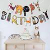 Cat Birthday Garland, Cat-Themed "Happy Birthday" Banner - Colorful and Fun Party Decoration for Kitten Lovers - Funny Kittens Garland