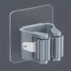 1PC Household bathroom non perforated mop holder, broom holder, and card holder