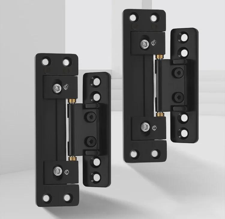 Zinc Alloy Adjustable 2D Invisible Hinge for Narrow Frame Ecological Doors