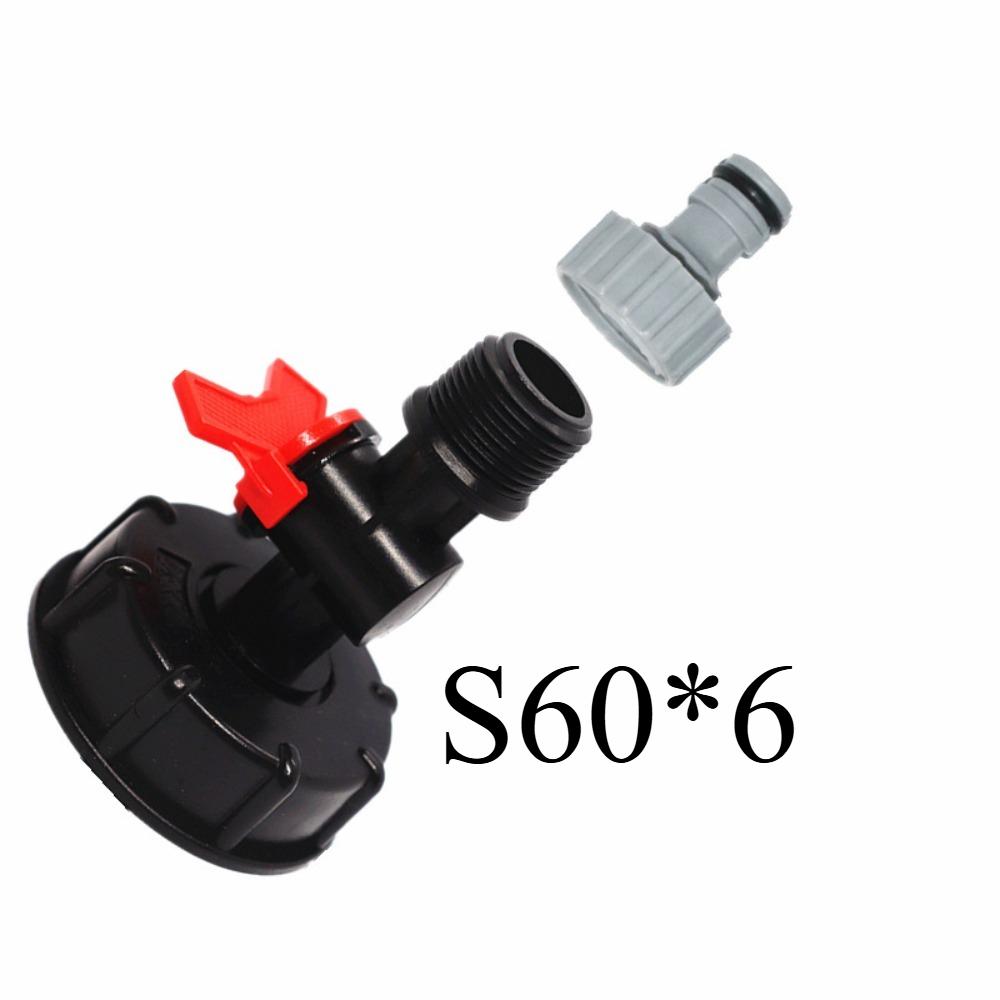 PVC Bulkhead Fitting Water Tank Replacement Spigot Drainage Faucet Connector for Rain Barrels Aquariums Ponds